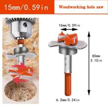 15mm-35mm Woodworking Hole Opener Drill Bit Set, Adjustable Limit For Cabinet Door Hinge, Specially For Positioning Punching,Tool Accessories