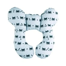 Baby Kinderwagen Nackenkissen U-förmiges Kissen Kindersitz weiches Schlafkissen Reise Kopf-Kinn-Stütze für Jungen und Mädchen Kleinkinder waschbar Plüsch Nackenstützkissen