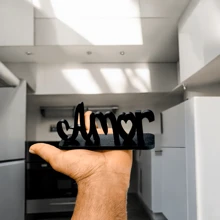 Gratitude Square Black Vase Kit + LOVE Plaque - 黑色 - 查看 6