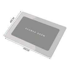 Non-Slip Bathroom Mat Super Absorbent Quick Drying Shower Kitchen Balcony 40x60 - 長方形 - 查看 2