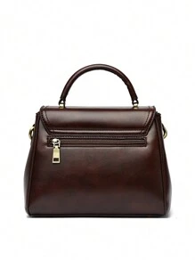 KAIDIFEINIROO Flip Cover Bilayer Women Purses And Handbags Crossbody Luxury Casual Totes High Quality Leather Fashion Messenger Shoulder Bags, Business Casual Woman Bag Perfect For Office Business And Work