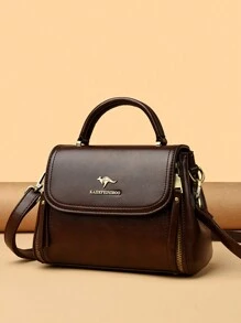 KAIDIFEINIROO Flip Cover Bilayer Women Purses And Handbags Crossbody Luxury Casual Totes High Quality Leather Fashion Messenger Shoulder Bags, Business Casual Woman Bag Perfect For Office Business And Work
