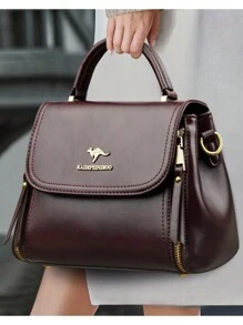 KAIDIFEINIROO Flip Cover Bilayer Women Purses And Handbags Crossbody Luxury Casual Totes High Quality Leather Fashion Messenger Shoulder Bags, Business Casual Woman Bag Perfect For Office Business And Work