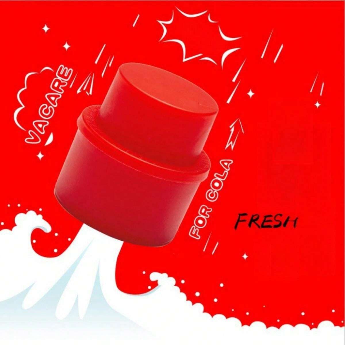 1pc Pressurized Carbonated Drink Bottle Cap, Soda Beverage Cover, Leak