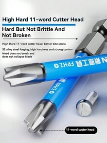 DAIEN 10 件/包钨钢磁性十字头螺丝刀钻头，防滑，适用于电动螺丝刀和电钻 - 螺絲起子批頭 - 查看 4