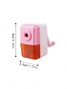 Creative Mechanical Pencil Sharpener, Hand-Crank, Automatic Feed, Durable Pencil Sharpener For School Student Rewards, Study Supplies - Multicolor - View 2