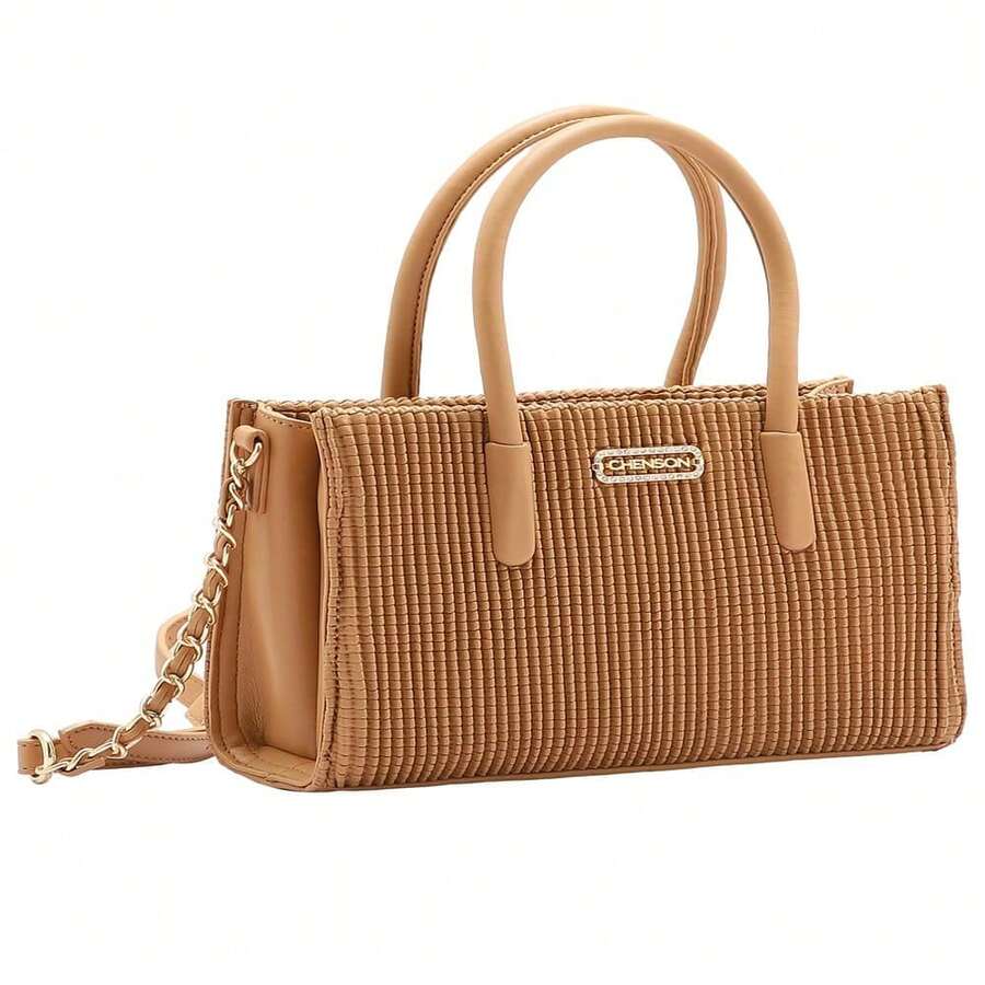 Chenson Women's Handbag, Original Soft Texture, Shoulder Bag - 鏽棕色 - 查看 1