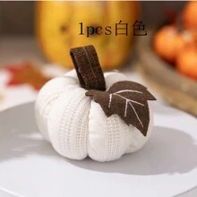 1 件全新感恩节装饰橙色南瓜挂饰，收获针织小南瓜雕像，家居装饰，圣诞节