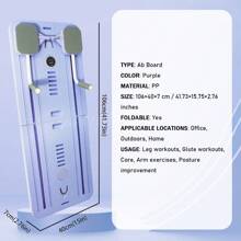 Plataforma de Pilates multifuncional, tabla de abdominales, entrenador de núcleo, entrenador de abdominales, color morado - 1 - Ver 4