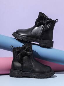 一双女童西部牛仔靴2024秋季新款真皮复古儿童靴子中筒高筒秋冬靴