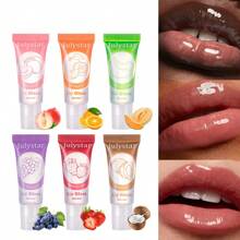 Julystar 12 Pieces Of Lip Oil Set 6 Pieces Of Vitamin E Moisturizing Fruit Flavor Clear Lip Oil Set &6 Pieces Of Fruit Flavor Hydrating Lip Gloss Brush Lip Gloss Mirror Moisturizing Lip Gloss Set - Multicolor - View 10