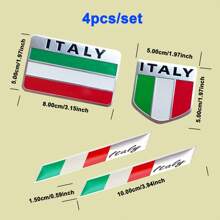 4 Stücke 3D Vereinigte Staaten/Vereinigtes Königreich/Deutschland/Frankreich/Italien/Japan Flagge Aufkleber aus Metall für LKW, Motorrad, Fahrrad, Boot und Fahrzeuge, Fensterdeko im patriotischen Stil (Amerika/Vereinigtes Königreich/Deutschland/Frankreich/Italien/Japan)