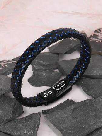 1st julklappar till män Pappa Son Pojkvän Barnbarn, Födelsedagspresenter till män, Farsdagspresenter till pappa, Morsdagspresenter till sonen, Läderarmband till honom med presentkort