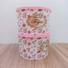 Floral 2-Liter Plastic Food Container Kit - Nhiều màu - Xem 2