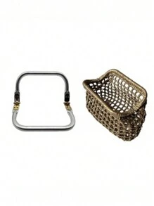 CALINNL Foldable Frame Clutch Purse Accessories, DIY Components, Replaceable Parts, Reusable Bag Accessories, Handbag Spare Parts - 銀色 - 查看 3