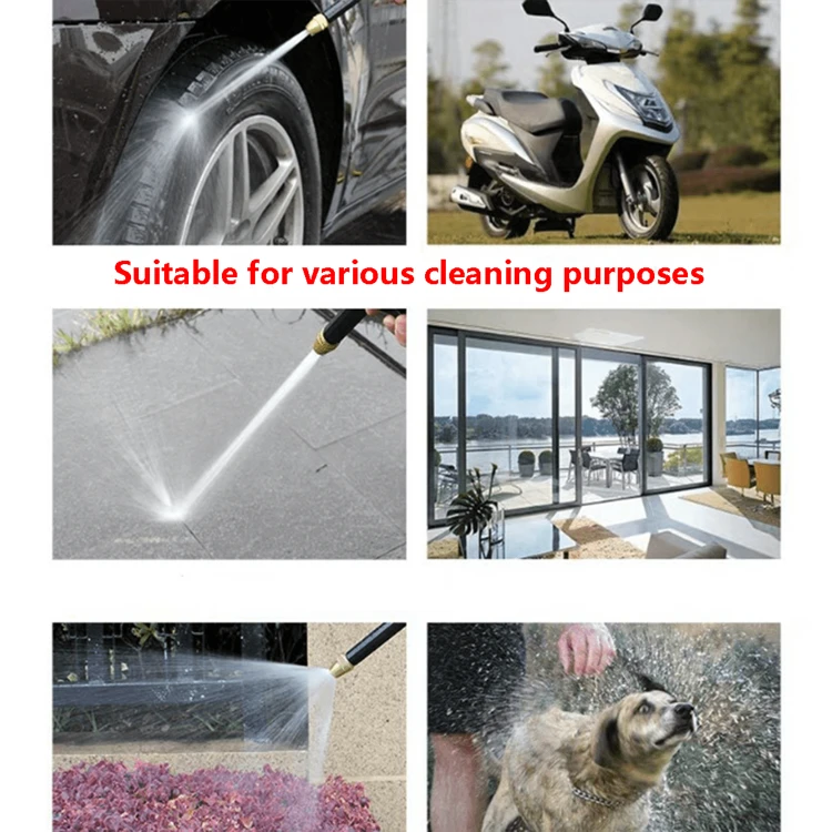 1pc High-Pressure Car Wash Water Gun/Hose Connection Port Is Universal In Europe And America, Easy To Use, Versatile Christmas Cleaning Tool For Garden Watering, Cleaning, Car Washing, Irrigation, Lawn And Other Purposes - Multicolor - View 10