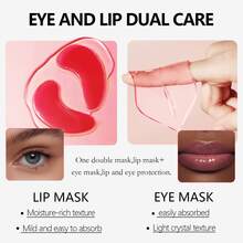 12 件混合唇眼膜套装保湿滋润唇部皮肤提亮，减少黑眼圈，眼纹，唇纹，唇部护理护肤品 - 彩色 - 查看 7