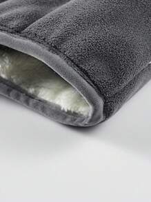 1 chiếc áo khoác có mũ dày dặn, giữ nhiệt tốt, thiết kế ấm áp và thoải mái, phù hợp cho các hoạt động ngoài trời và mặc hàng ngày, mùa đông, giữ ấm. - Xám - Xem 4