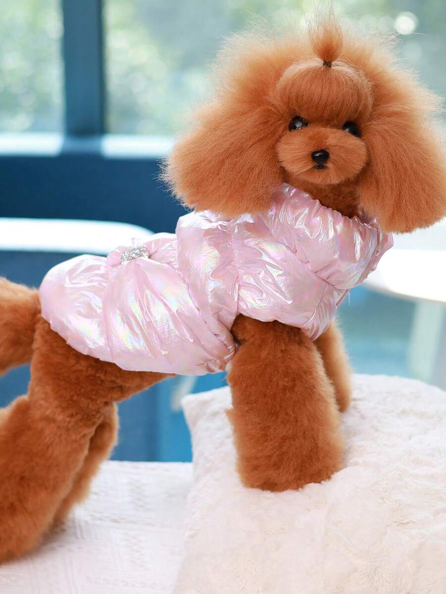 New Dog Coat Vest, Winter Pet Princess Dress Cotton Outfit, Dog Jacket