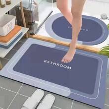 Non-Slip Bathroom Mat Super Absorbent Quick Drying Shower Kitchen Balcony 40x60 - 長方形 - 查看 5