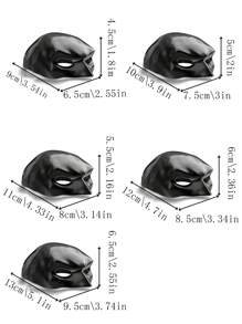 Mũ bảo hiểm dơi bằng nhựa cho mèo, có thể làm cho mèo thời trang hơn, mũ che mặt cho thú cưng, phụ kiện nửa mặt vui nhộn và phong cách cho thú cưng - Nhiều màu - Xem 11