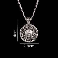 1 pieza Collar colgante de Yin Yang retro, adecuado para mujeres y hombres, regalo de joyería para fiesta, collar chino de Taiji