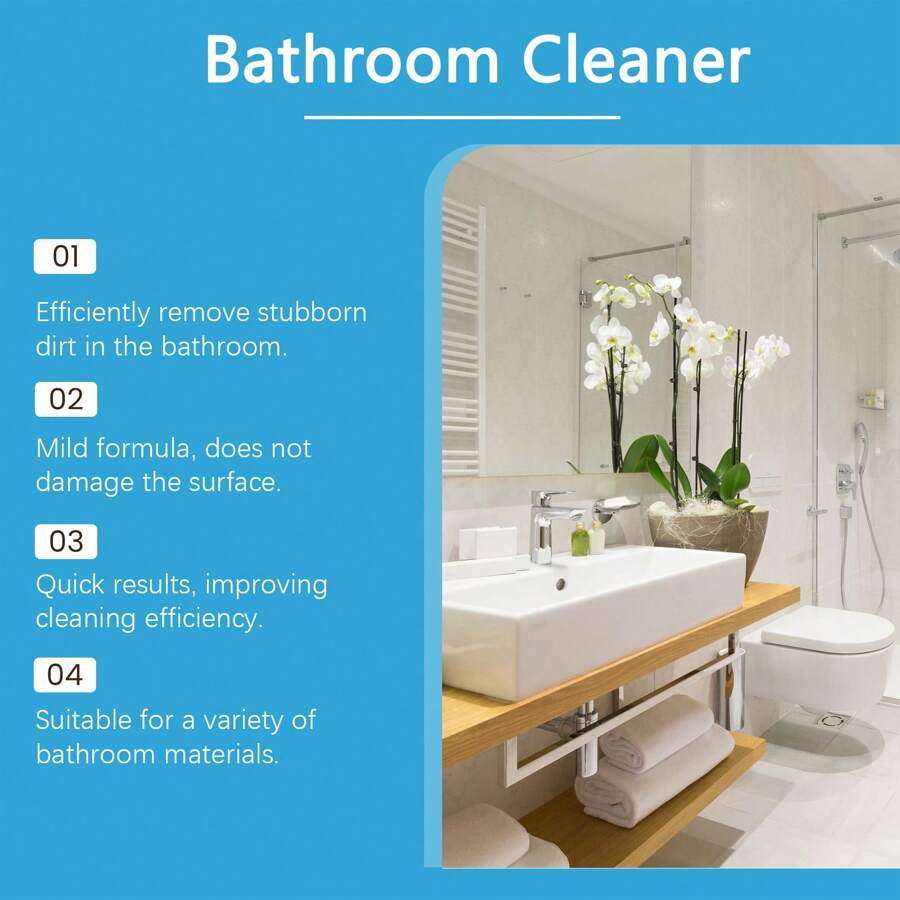 Bathroom Cleaner Clean Bathroom Glass Door Bathtub Stain Remover Water