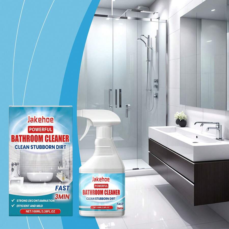 Bathroom Cleaner Clean Bathroom Glass Door Bathtub Stain Remover Water