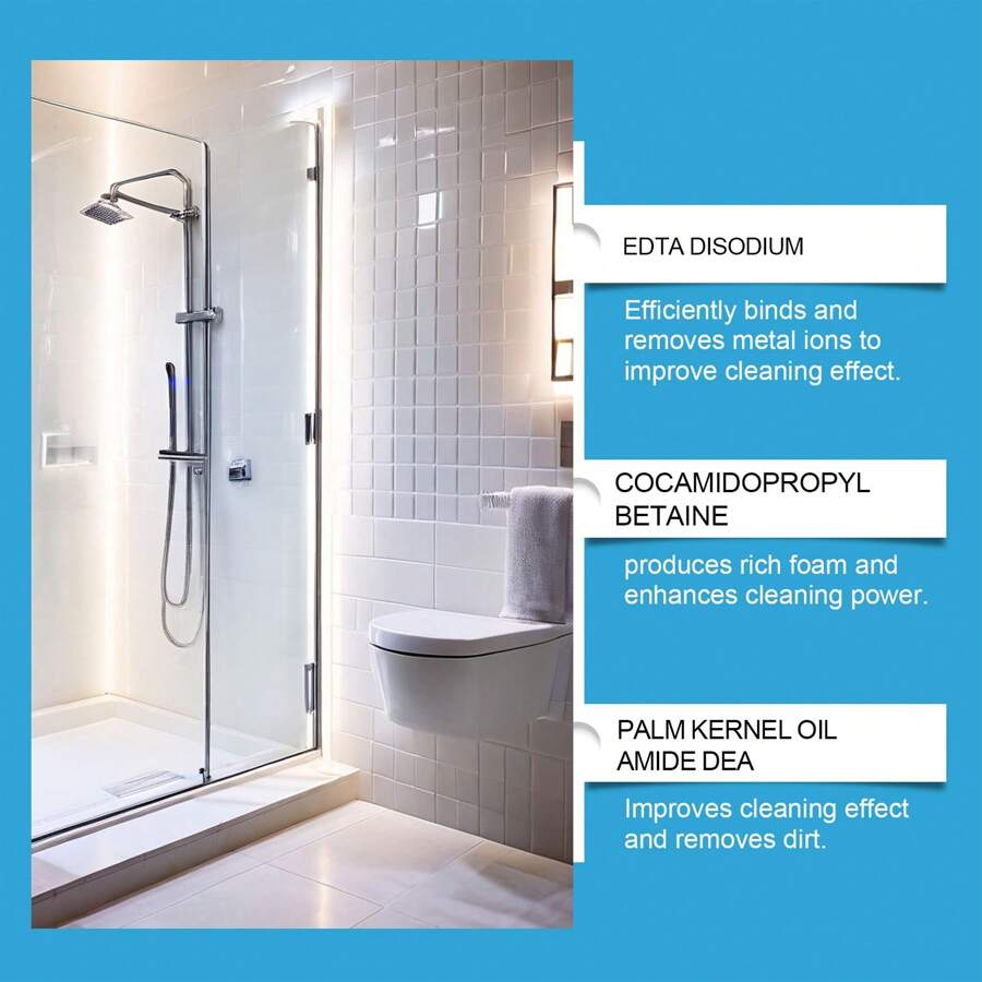 Bathroom Cleaner Clean Bathroom Glass Door Bathtub Stain Remover Water