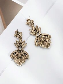 1 Cặp Hoa tai đính pha lê trắng hợp kim cổ điển, thích hợp cho các sự kiện trang trọng và phụ kiện váy dạ hội, dành cho nữ - trắng - Xem 4