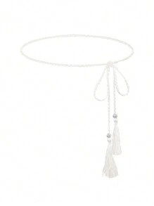 1 pieza Cuerda casual para la cintura de mujer, decoración de cinturón simple y elegante, adecuado para combinar con vestidos largos o camisas en atuendos diarios de verano, escuela, otoño, Halloween