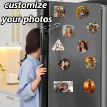 Imanes personalizados de formas múltiples para refrigerador, imanes de taquilla con foto personalizada, imanes para refrigerador como regalo de viaje y decoración del hogar - Multicolor - Ver 1