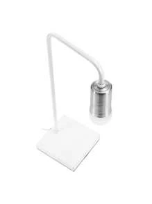 Industrial Retro Table Lamp White With Brushed Finish - 白色 - 查看 5