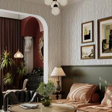 ucdfi 1 卷现代风格条纹壁纸，可移除防水乙烯基贴纸，适用于厨房卧室客厅台面家具、家居装饰 - 白色 - 查看 9