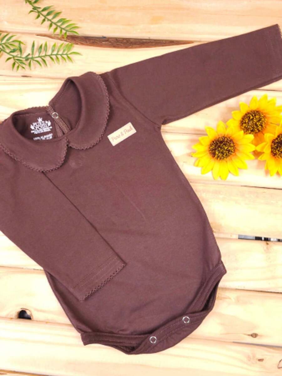 Pure & Posh Baby Baby Girl Long Sleeve Bodysuit 100% Cotton