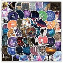 100 miếng dán hình chòm sao bằng nhựa vinyl thẩm mỹ dùng cho sổ lưu niệm, nhật ký, máy tính xách tay, cản xe, ván trượt, bình nước, máy tính, điện thoại, phim hoạt hình, mũ bảo hiểm, nhãn dán và đề can ô tô - Nhiều màu - Xem 1