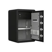 High Security Large-Sized Safe Box, 2.5 Cub Feet Safe With Electronic Password Lock,Safe With Private Inner Cabinet For Home,Office And Hotel - 杏色 - 查看 10