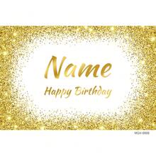 SuzanneHome （定制）1 件个性化黑色/金色/银色/蓝色/紫色闪光涤纶摄影背景，摄影工作室道具，适用于生日派对、男士/女士摄影、成人活动、一周年、周年纪念、返校、退休派对 - 彩色 - 查看 113