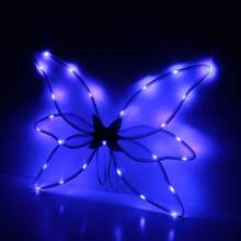 Light Up Fairy Wings For  , Angel Wing Party Glowing Wings With Light Halloween Costume Birthday Party Favors - Blue - View 2