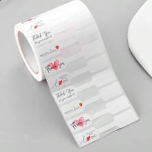 500 cái/cuộn Thẻ giá trang sức màu trắng tự nhiên thủ công DIY dùng để trưng bày và làm đồ trang sức cho ngày lễ tình nhân trở lại trường học - Đỏ và trắng - Xem 5