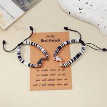 Goodwaro 女士手链套装 - 黑與白 - 查看 10