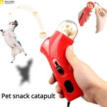 狗猫玩具食物发射器零食喂食器宠物训练奖励玩具小狗小猫户外互动玩具宠物用品趣味沙滩玩具 - 彩色 - 查看 1