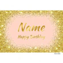 SuzanneHome （定制）1 件个性化黑色/金色/银色/蓝色/紫色闪光涤纶摄影背景，摄影工作室道具，适用于生日派对、男士/女士摄影、成人活动、一周年、周年纪念、返校、退休派对 - 彩色 - 查看 50