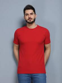 Men's Cotton Shirt With Elastane - Đỏ - Xem 3