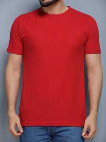 Men's Cotton Shirt With Elastane - Đỏ - Xem 4