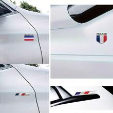 4 Stücke 3D Vereinigte Staaten/Vereinigtes Königreich/Deutschland/Frankreich/Italien/Japan Flagge Aufkleber aus Metall für LKW, Motorrad, Fahrrad, Boot und Fahrzeuge, Fensterdeko im patriotischen Stil (Amerika/Vereinigtes Königreich/Deutschland/Frankreich/Italien/Japan)