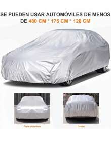 Cubiertas de coche, cubiertas de coche Gris, cubierta de coche a prueba de polvo, Anti Bird, caída hojas de árbol a prueba de viento, coches, lona. - Gris - Ver 5
