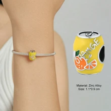 1 Stück Schmuckherstellung-Set mit Lebensmittel-Motiven wie Pommes, Hamburger, Sandwich, Kuchen, Eis, Cola, Wassermelone, Avokado für Anhänger, Armbänder und Schmuck