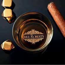 Customized Whiskey Glass, Personalized Gift - Customizable Wedding Whiskey Glass, Can Write Messages By Hand, Easy To Clean, Exquisite, High Quality, Customized, Personalized, Unique, Ideal Gift For Her, Suitable For Boyfriend, Girlfriend, Dad, Mom, Family, Friends, Son, Daughter, Students, Office Workers, Kids, School, Home, Office, Holidays - Multicolor - View 3