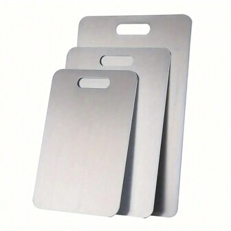 1 块不锈钢切菜板 - 双面设计，防锈且卫生，适合所有烹饪需求